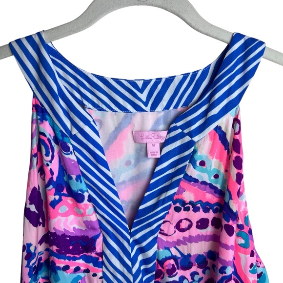 Lilly Pulitzer Achelle Top in Colony Coral Shell Out Size M - Picture 5 of 16